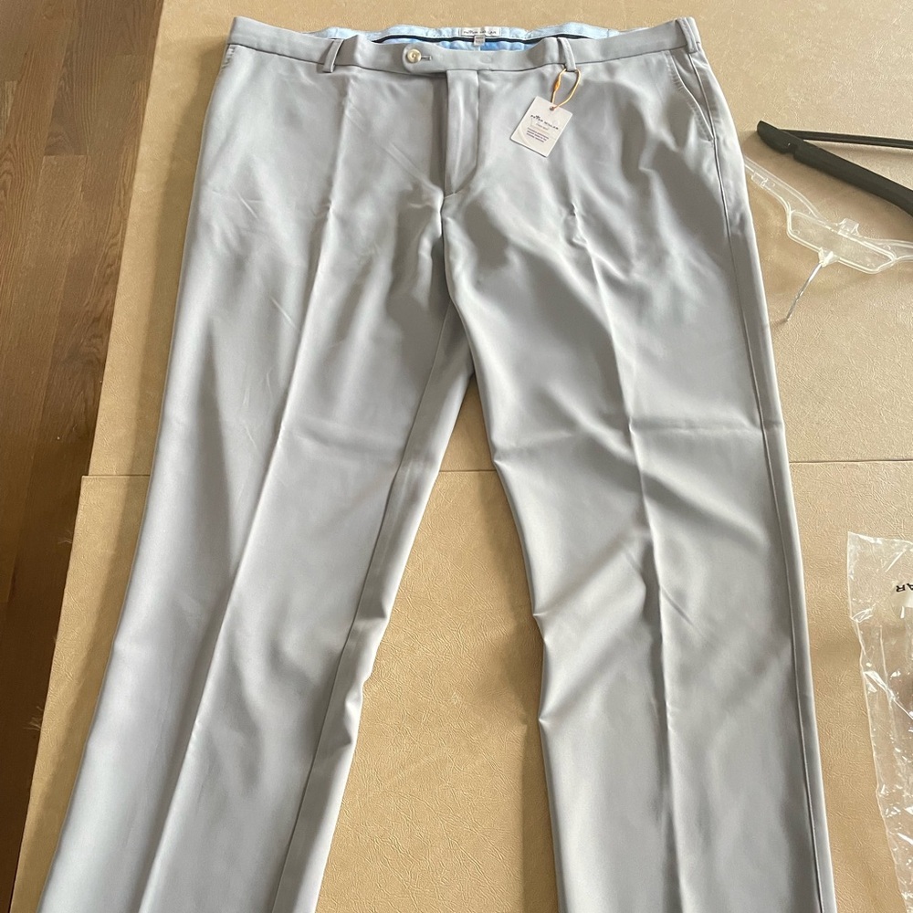 Peter Millar Men's Gray Pants. New with Tags. Size42